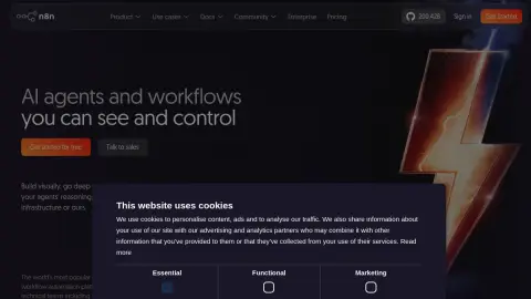 Recent homepage preview of n8n Workflow Templates at n8n.io